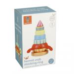 Orange Tree Toys Jucarie din lemn de stivuit cu crab, Orange Tree Toys