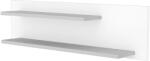 Hubners Raft dublu de perete Hubners Patrik 100 cm alb grafit (RDPHP100AG) Raft