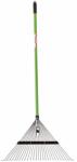  Grebla gradina pentru frunze cu dinti reglabili, maner fibra de sticla 150 cm, cap din otel, 58x40x150 cm, verde (FUR-8676) Grebla
