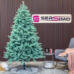  Brad artificial Christmas Deluxe by Sersimo, Kovalivska argintiu, 3D, 230 cm (U-Kovaliska-Blue-230)