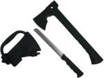  Topor Survivor DEPOX®, Futuristic Survival, otel inoxidabil, negru, 35.5 cm, teaca inclusa (670585 - 1004)