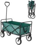 Procart Carucior de gradina xl pliabil, 70 litri, roti pivotante, 113x91 cm, greutate 8.5 kg, verde (TC1011)