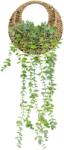  Planta suspendata artificiala Atmosphera Eucalyptus Zea, in cos impletit, 26x11x26 cm, verde (JJ-204255)