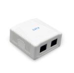 Gembird PRIZA RJ-45 aplicabila cu 2 iesiri GEMBIRD pt. cablu UTP, Cat6, Krone (LSA) x 2 | RJ-45 (M) x 2, plastic, 1 buc, "NCAC-2U6-01 (L1-NCAC-2U6-01)