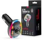 Maxlife MXFT-04 Bluetooth FM-transmitter/autós töltő 15W - 2xUSB - fekete, RGB
