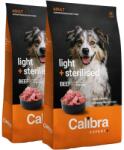Calibra Expert+ Adult Light & Sterilised beef 2x12 kg