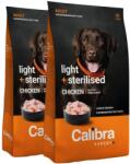 Calibra Expert+ Adult Light & Sterilised chicken 2x12 kg