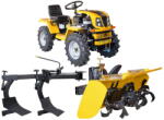 ProGarden Minitractor articulat 4x4 ProGARDEN Campo T18 V27, motor benzina Loncin 18 CP, hidraulica fata-spate, 2 diferentiale, roti 6.00-12 cu freza tractata si plug cu doua brazdare (4560000131PFP)