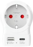 SKROSS Adaptor priza Skross 1.500283-E EU -> UK, USB-A, USB-C 20W (ADAPT-PLUG-EU/UK/AC20PD-SKRS)