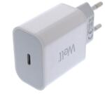 Well Incarcator retea Well, 1x USB-C PD 20W, punga, alb (PSUP-USB-WPD2003WE-WL)