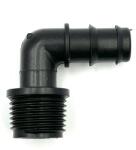  Cot cu Gheară 16mm x 1/2" Filet Exterior: Conector Unghiular pentru Teavă PE cu Perete Moale