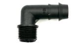  Cot cu Gheară 20mm x 1/2" Filet Exterior: Conector Unghiular pentru Teavă PE cu Perete Moale