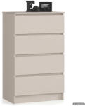 AKORD AKORD CLP K60 Komód Laminált Lap Kasmír 4 Fiókos (AKO-KOMMK604SZKASPK)