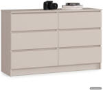 AKORD AKORD CLP K120 Komód Laminált Lap Kasmír 6 Fiókos (AKO-KOMMK1206SZKASPK)