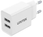 Unitek CHARGER 2X USB-A, 12W, WHITE, P1113A-EU (P1113A-EU)
