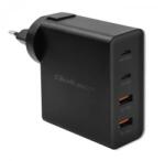 Qoltec 2x USB Type-C, 2x USB Power PRO 130W GaN Negru (52383)