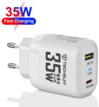 Techsuit CHPD174 GaN Incarcare Rapida USB QC3.0 + Type-C PD35W 35W Alb (KF2345029)