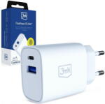 3mk Protection Charger 25W USB-A USB-C PD QC4+ FlowPower white (3M009279)