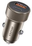 Awei C-857 autós töltő USB+Type-C aljzat (33W, PD gyorstöltő) BARNA (C-857 Brown)
