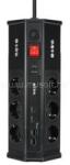 S-Link Túlfeszültségvédő - PRZ03 (3m, 630 Joule, 2xUSB-A, 2xType-C, 2.4A/5V, 6000V, 6db schuko) (S-LINK_42404) (S-LINK_42404)