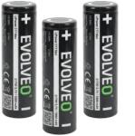 EVOLVEO LiPower 217 Max 5000 - 21700-as Li-ion akkumulátor (3, 7 V / 5000 mAh) 3 db (LIP-2175M-3)