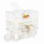 Petsi Cușcă pentru hamster Petsi, cu mai multe niveluri, complet echipată, 44, 5 x 44 x 28 cm (TF5354)