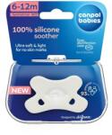 Canpol babies Canpol babies, suzeta din silicon, simetrica, alb, 6-12m