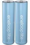 Panasonic Ceruza akku AA, NiMH, 1, 2V 900 mAh, 2 db, Eneloop lite LR06, AA, LR6, AAB4E, AM3, 815, E91, LR6N (BK-3LCCE/2BE) (BK-3LCCE/2BE)
