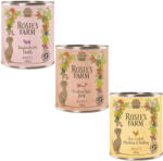 Rosie's Farm 6x800g Rosie's Farm Adult nedves kutyatáp- Mix (csirke, marha, bárány)