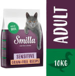 Smilla 2x10kg Smilla Adult Sensitive gabonamentes kacsa száraz macskatáp