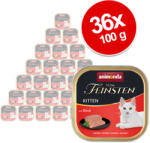 Animonda Vom Feinsten 36x100g animonda vom Feinsten Kitten nedves macskatáp 3 fajta vegyesen