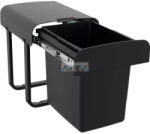 EKOTECH - Beépíthető hulladékgyűjtő ALADIN 40 BLACK BIO 1x15 liter - webmuszaki