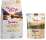 Purizon 2x400g Purizon száraz macskatáp vegyes próbacsomagban - Sterilised pulyka & csirke + Sterilised csirke & hal