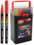 M&G Marker acrilic M&G MOCALO, vârf de 1 mm (set de 24 de culori)