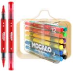 M&G Marker acrilic M&G MOCALO față-verso - set de 12 culori