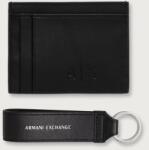 Armani Exchange set de portofel și breloc din piele 9BY2-PFMZY1_99X (XM002217.AF22541)