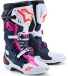Alpinestars Ghete motocross Alpinestars TECH 10 Superventilate albastru închis-alb-negru-violet (AIM130-696)