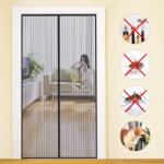 MYCARBON Szúnyogháló Erkélyajtóra, Erős Mágneses Rovarháló Ajtó 95x210 cm, Pincéhez, Teraszhoz, Nappaliba, Fúrás Nélkül, Egyszerű Szerelés,