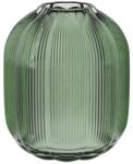 Villeroy & Boch Fleur Vert üveg asztali váza 19 cm zöld, kézzel fújt és kézzel készített, mosogatógépben mosható, virágos design, dekoratív