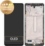 Samsung Galaxy M52 5G M526B - Ecran LCD + Sticlă Tactilă + Ramă (Black) - GH82-27091A, GH82-27094A Genuine Service Pack, Black