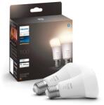 Philips White E27 LED Izzó, 1100 lm, Meleg Fehér, Dimmelhető, App-vezérelt, Alexa Kompatibilis, 2 db-os Csomag