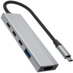 FIXED 5 portos USB-HUB, sötétszürke (FIXHU-CR-GR) - bbmarket