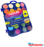  Vízfesték készlet, 24 db-os, 30mm festékgombokkal Nebulo (ORI_61152)