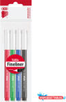 ICO Rostirón, tűfilc vízbázisú, 0, 5mm, kerek test, Tinten Pen Ico, 4 klf. szín (ORI_TINTENPEN4KLT)