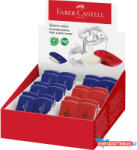 Faber-Castell Radír műanyag tartóban mini SLEEVE Faber-Castell piros, kék (ORI_68171)