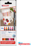 edding Ecsetirón porcelán marker 1-4mm, kerek Edding 4200/6, 6 warm klf. szín - nyomtassotthon