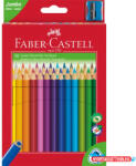 Faber-Castell Színes ceruza készlet háromszögletű + hegyező Jumbo Junior Faber-Castell 30klf. szín (ORI_68135)
