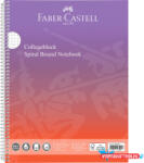 Faber-Castell Spirálfüzet A4 80lap kockás színátmenetes borítással Faber-Castell piros-lila (ORI_68370)