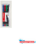 STABILO Alkoholos marker készlet 0, 7mm, STABILO OHPen F, 4 különféle szín (ORI_42387)