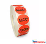  Etikett címke, 38mm, körcímke tekercses, akció felírattal 1000 címke/tekercs piros (ORI_67720)